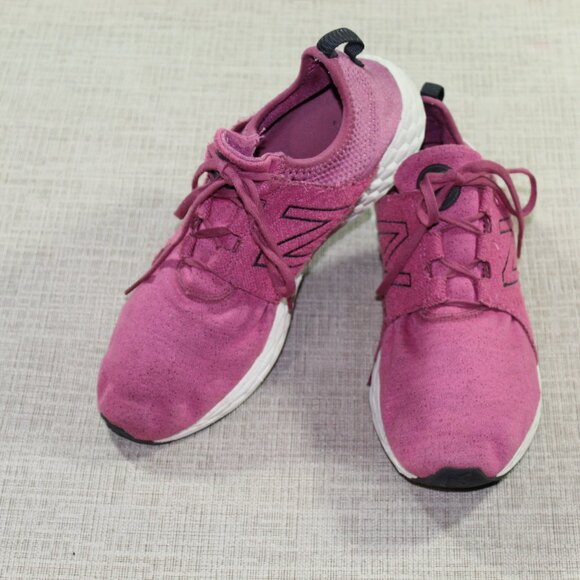 New Balance Fresh Foam Size 12 Cruz Pink and Black Athletic Shoes - Picture 1 of 6
